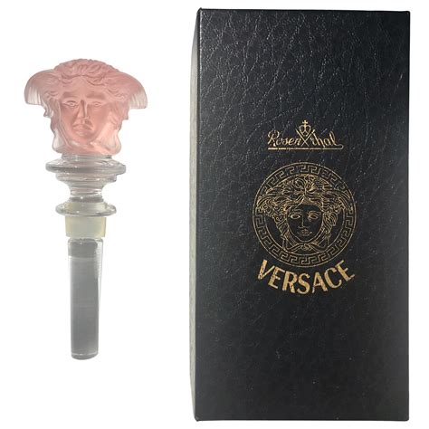 rosenthal versace treasury medusa head crystal bottle stopper|Versace rosenthal crystal bottle stopper.